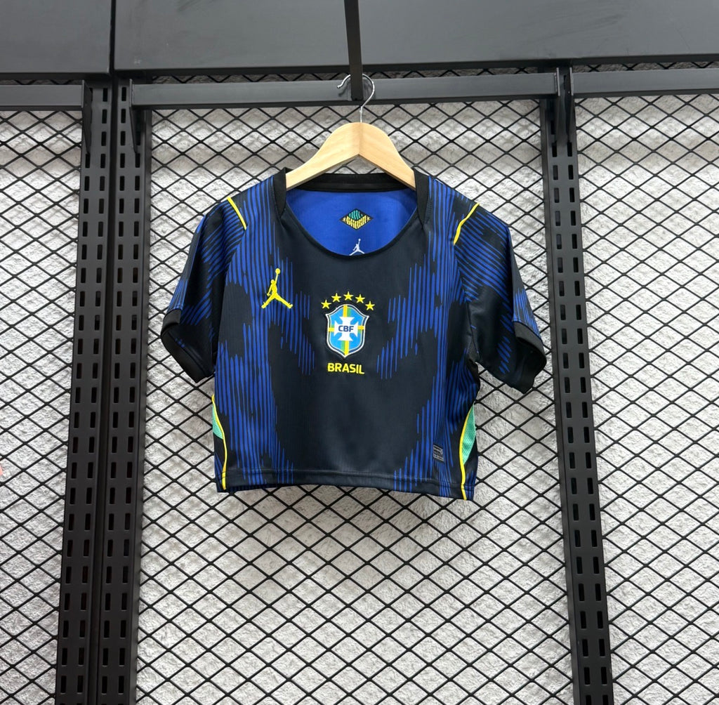 Crop Top Brésil Extérieur Femme 2026 🇧🇷