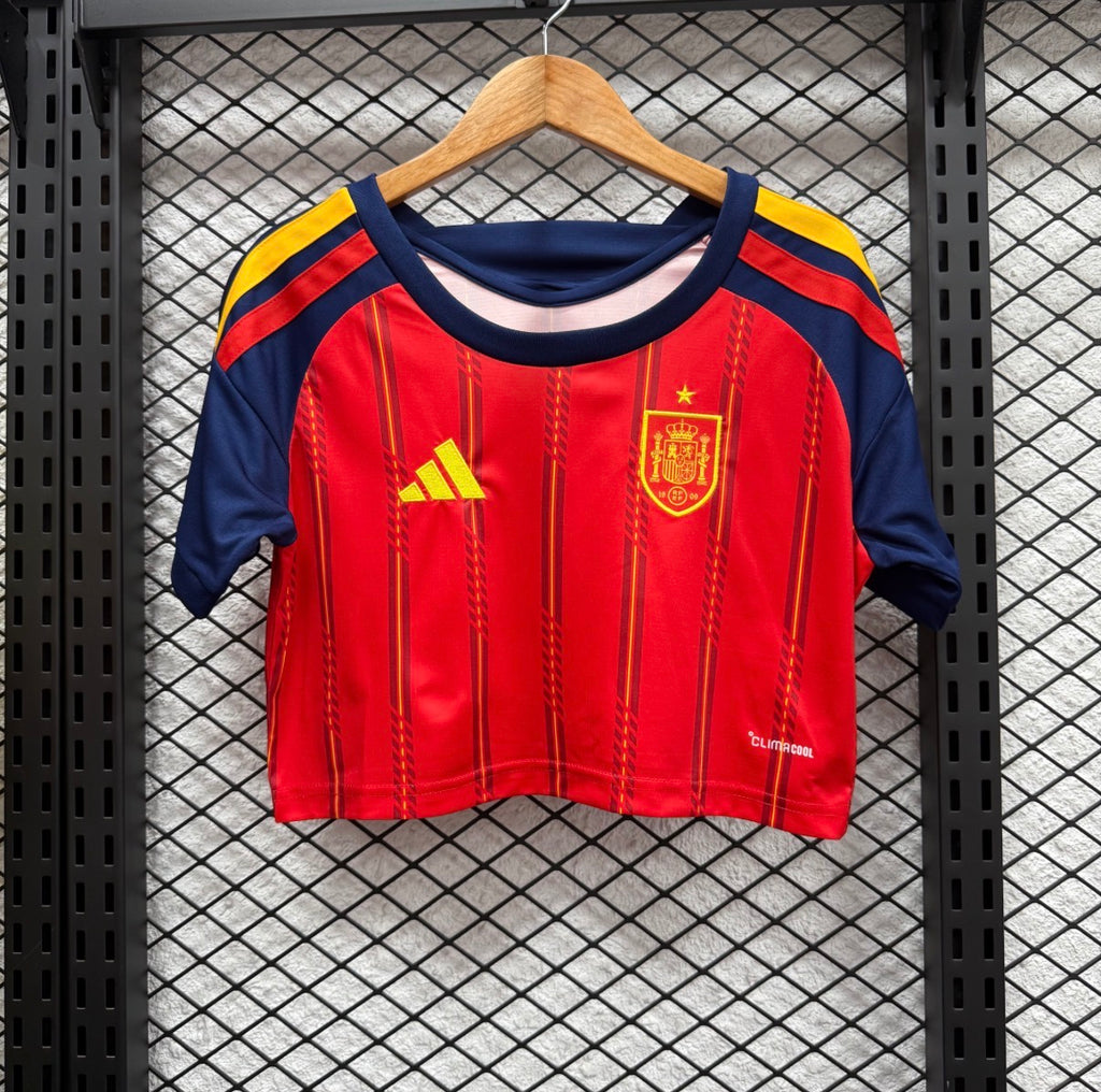 Crop Top Espagne Femme 2026 🇪🇸 domicile