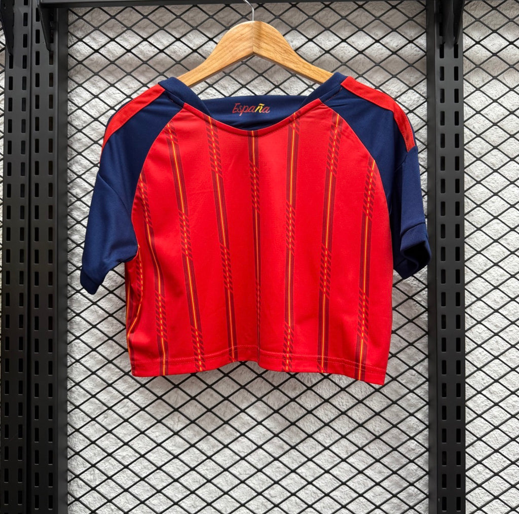 Crop Top Espagne Femme 2026 🇪🇸 domicile