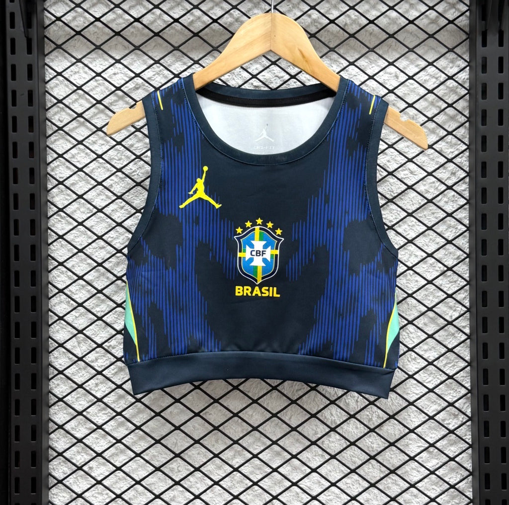 Crop Top Brésil Extérieur Femme 2026 🇧🇷